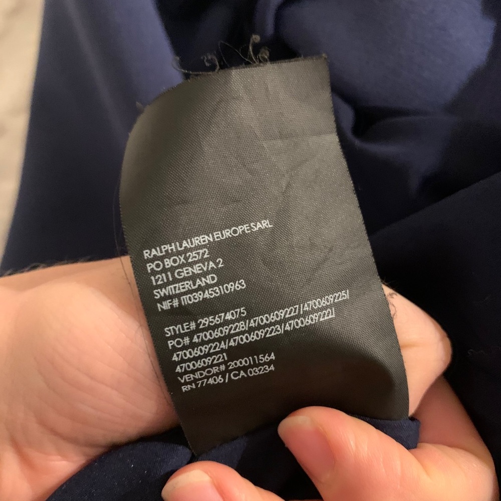 Club Monaco Navy ruffle dress - Picture 7 of 7